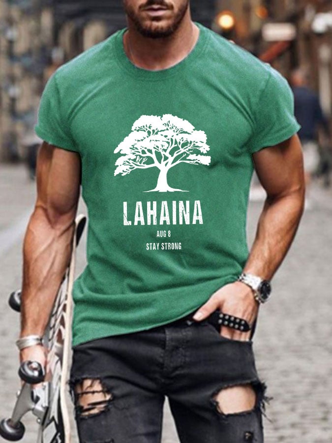Men's lahaina aug 8 stay strong T-shirt