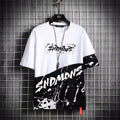 Men's fashion streamer contrast T-shirt