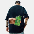 Radioactive Water Printing  Brand Hip-hop Loose T-shirt