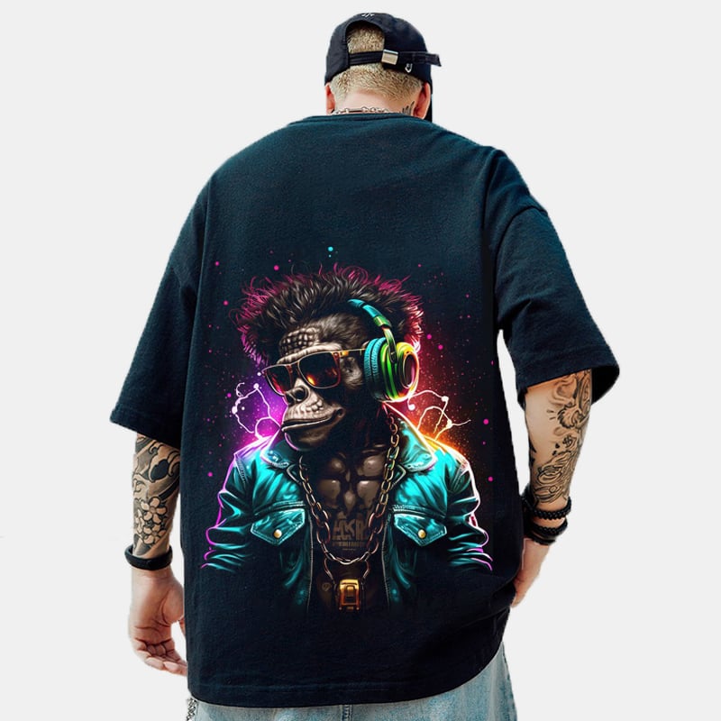 Fashionable Casual Printed Men's T-Shirt
