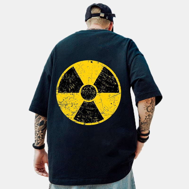 Radioactive Water Printing  Brand Hip-hop Loose T-shirt