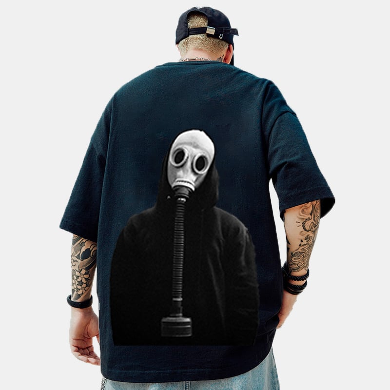 Radioactive Water Printing  Brand Hip-hop Loose T-shirt