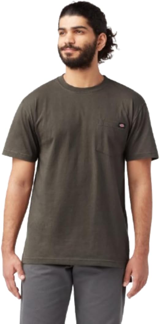 Dickies Men's Heavyweight Heathered Short Sleeve Pocket T-Shirt