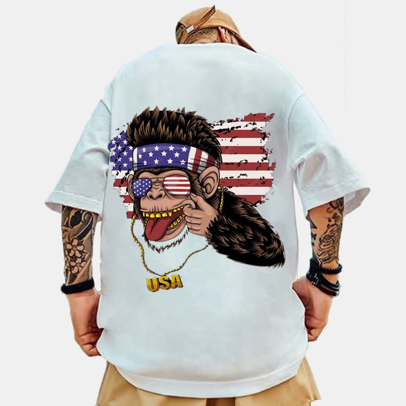 Fashionable Casual Printed Men's T-Shirt