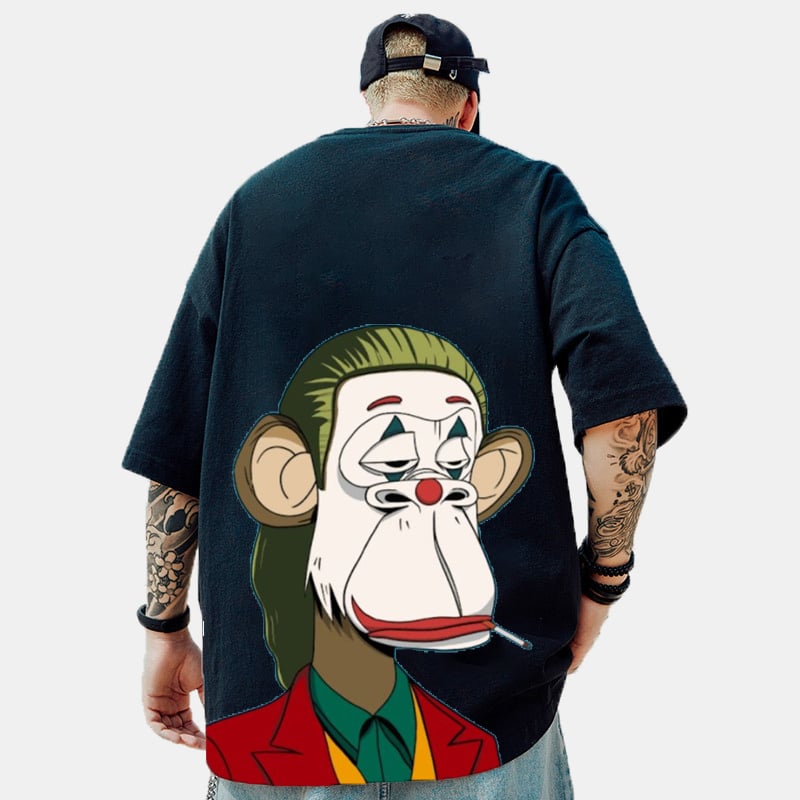 Monkey  Brand Hip-hop Loose T-shirt
