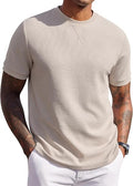 COOFANDY Men's Waffle T-Shirts Short Sleeve Casual Crew