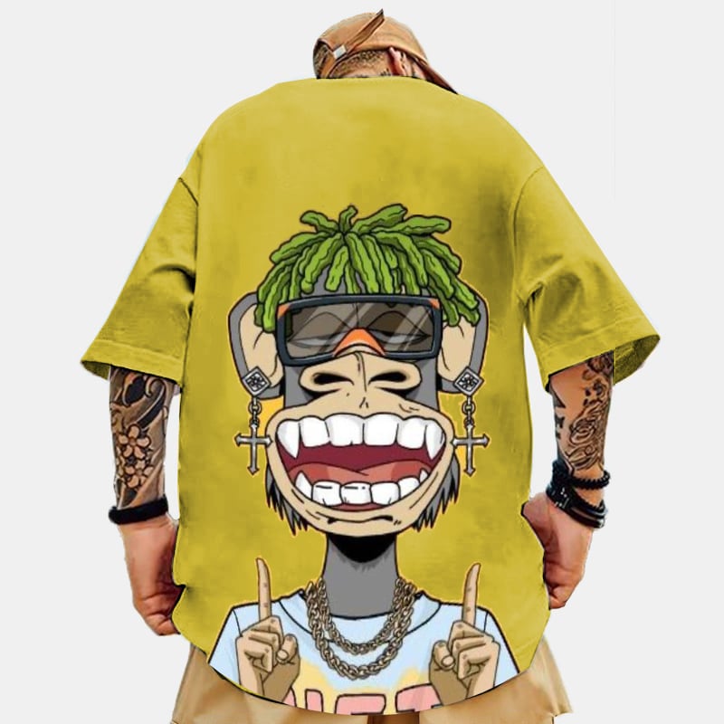 Fashionable Casual Printed Men's T-Shirt