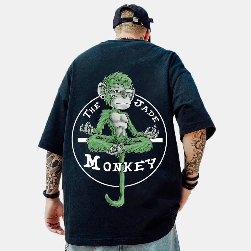 Monkey Print  Brand Hip-hop Loose T-shirt