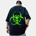 Radioactive Water Printing  Brand Hip-hop Loose T-shirt