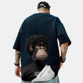 Monkey  Brand Hip-hop Loose T-shirt