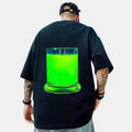 Radioactive Water Printing  Brand Hip-hop Loose T-shirt