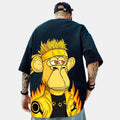 Monkey  Brand Hip-hop Loose T-shirt