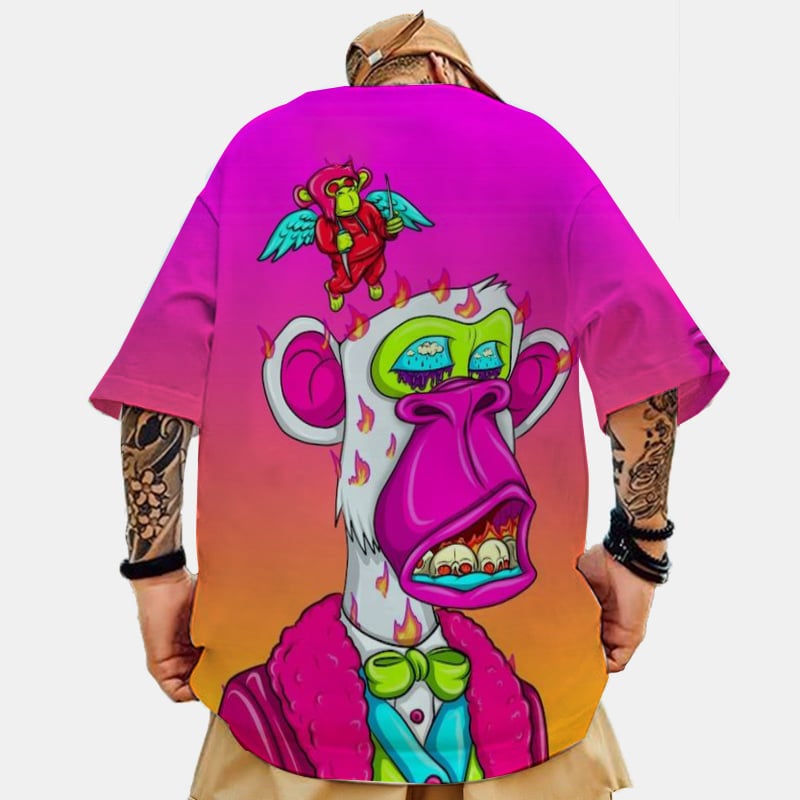Fashionable Casual Printed Men's T-Shirt